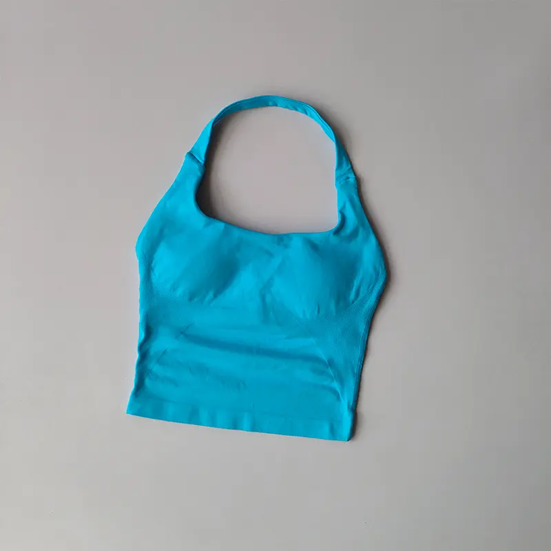 Neck Halter Yoga Vest Shockproof Running Sports High-strength Sports Underwear Fitness Pilates Suspender Beautiful Back Summer