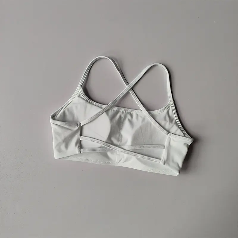 Cross-beautiful Back Sports Lingerie Women's Quick-drying Fitness Bra with Chest Pad Sexy Big Backless Suspender Yoga Suit