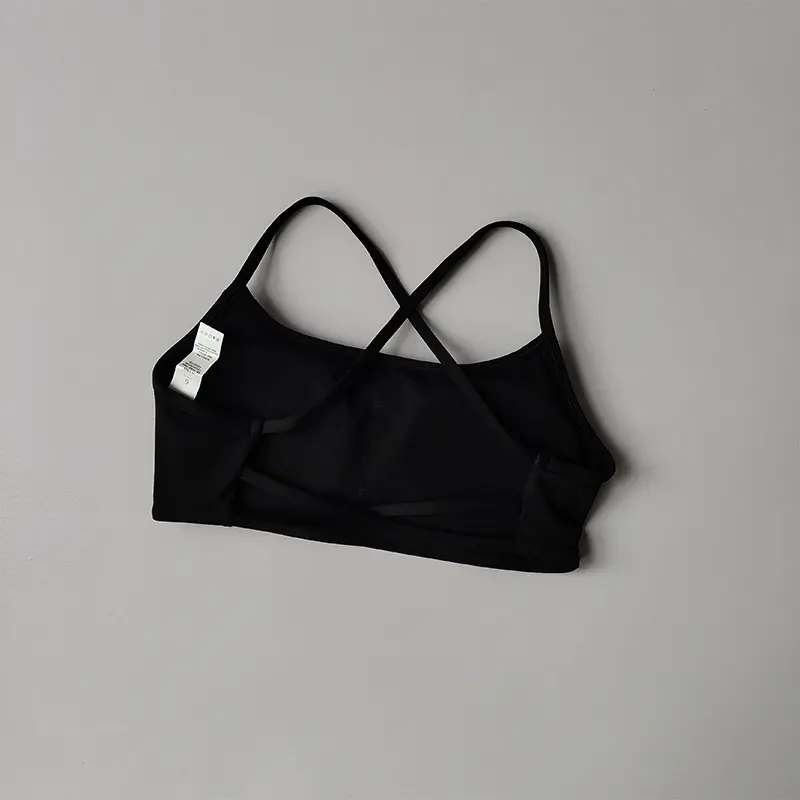 Cross-beautiful Back Sports Lingerie Women's Quick-drying Fitness Bra with Chest Pad Sexy Big Backless Suspender Yoga Suit