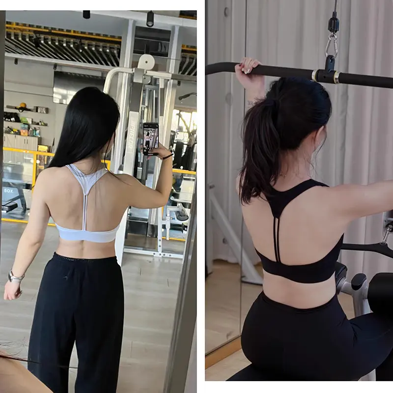 High-intensity Sports Underwear for Women Professional Shock-proof and Anti-sagging Yoga Vest Bra Running Fitness Clothing Top