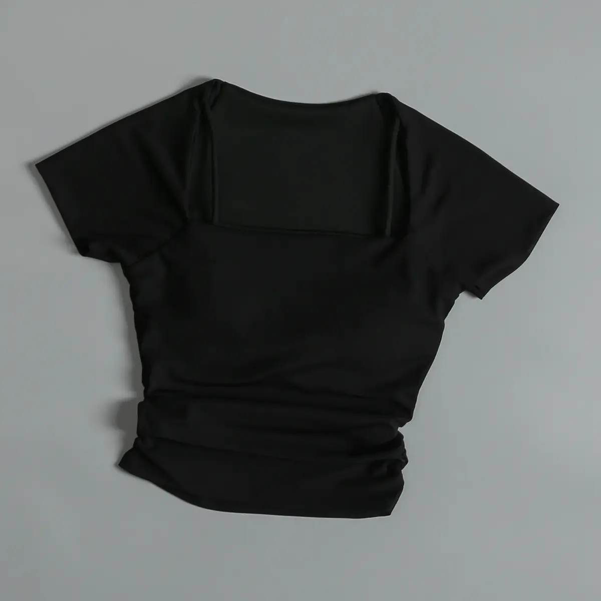 Fake Two-piece Mesh Fixed Cup Sports Underwear for Women Wearing Jogging Chest Pad Yoga Short-sleeved Body Clothes for Women