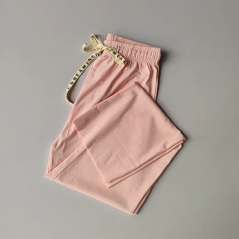 Ice Silk Wide-leg Pants for Women in Summer Thin 2025 New Casual High Waist Draping Leggings Loose Summer Straight Pants