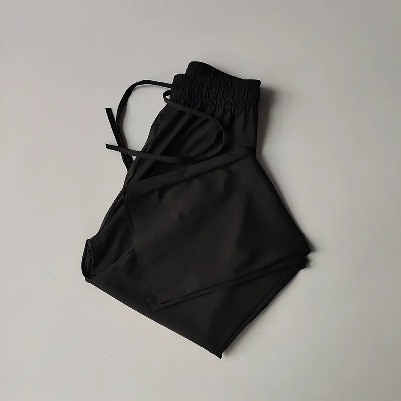 Ice Silk Wide-leg Pants for Women in Summer Thin 2025 New Casual High Waist Draping Leggings Loose Summer Straight Pants