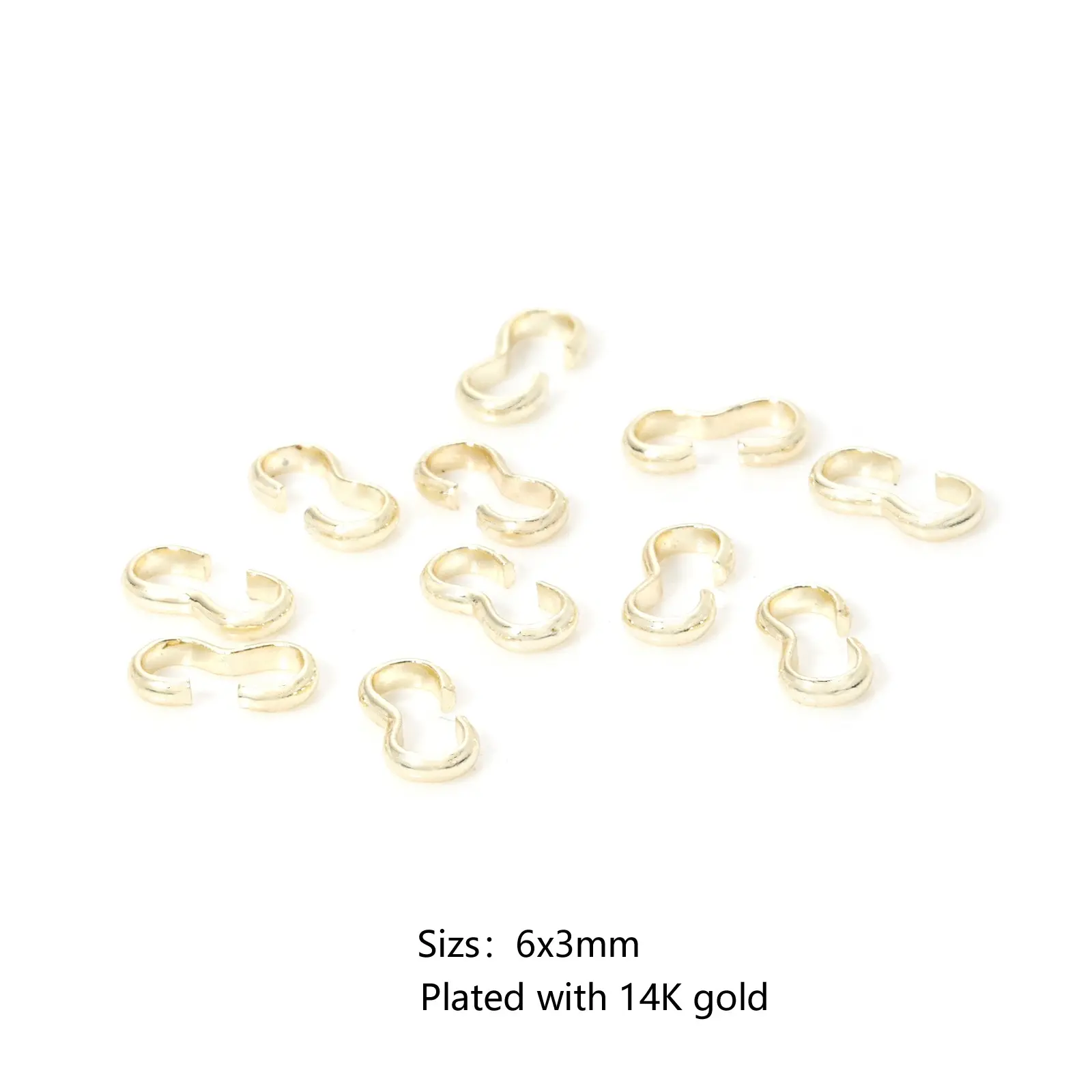 50PCs Brass Connectors Clasp 3 shape For Bracelets Necklaces Making Jewelry Materials Fastener Clasps DIY Pearl Jewelry Fittings