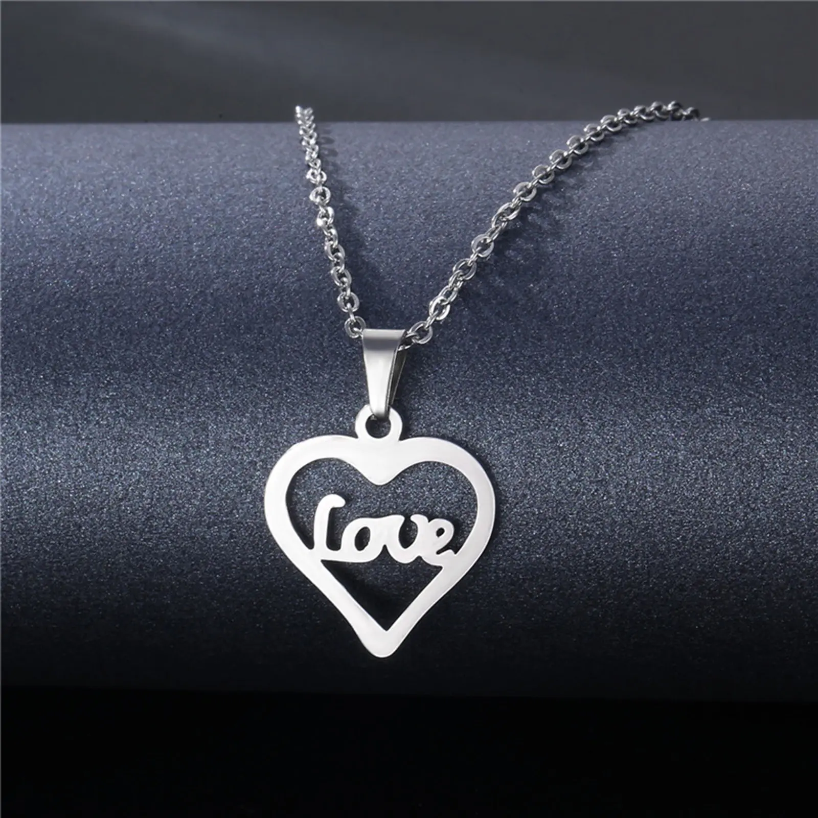 DoreenBeads Fashion Stainless Steel Necklace Tortoise Heart Tree Pendant For Women Men Necklace Jewelry 45cm long, 1 Piece