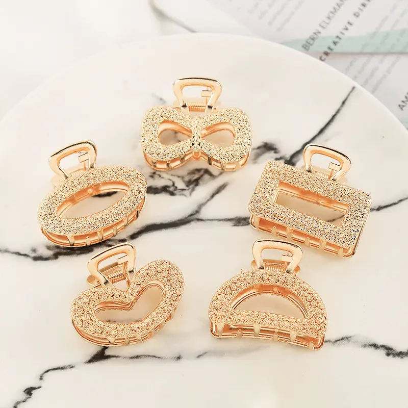 Exquisite Hair Clips Bowknot For Women Jewelry Bow Tie Rectangular Semicircle Heart Shape Wedding Accessories Headwear Gift