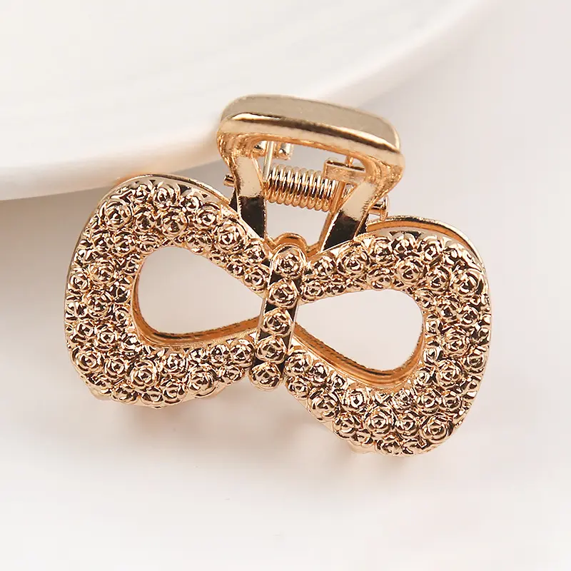 Exquisite Hair Clips Bowknot For Women Jewelry Bow Tie Rectangular Semicircle Heart Shape Wedding Accessories Headwear Gift