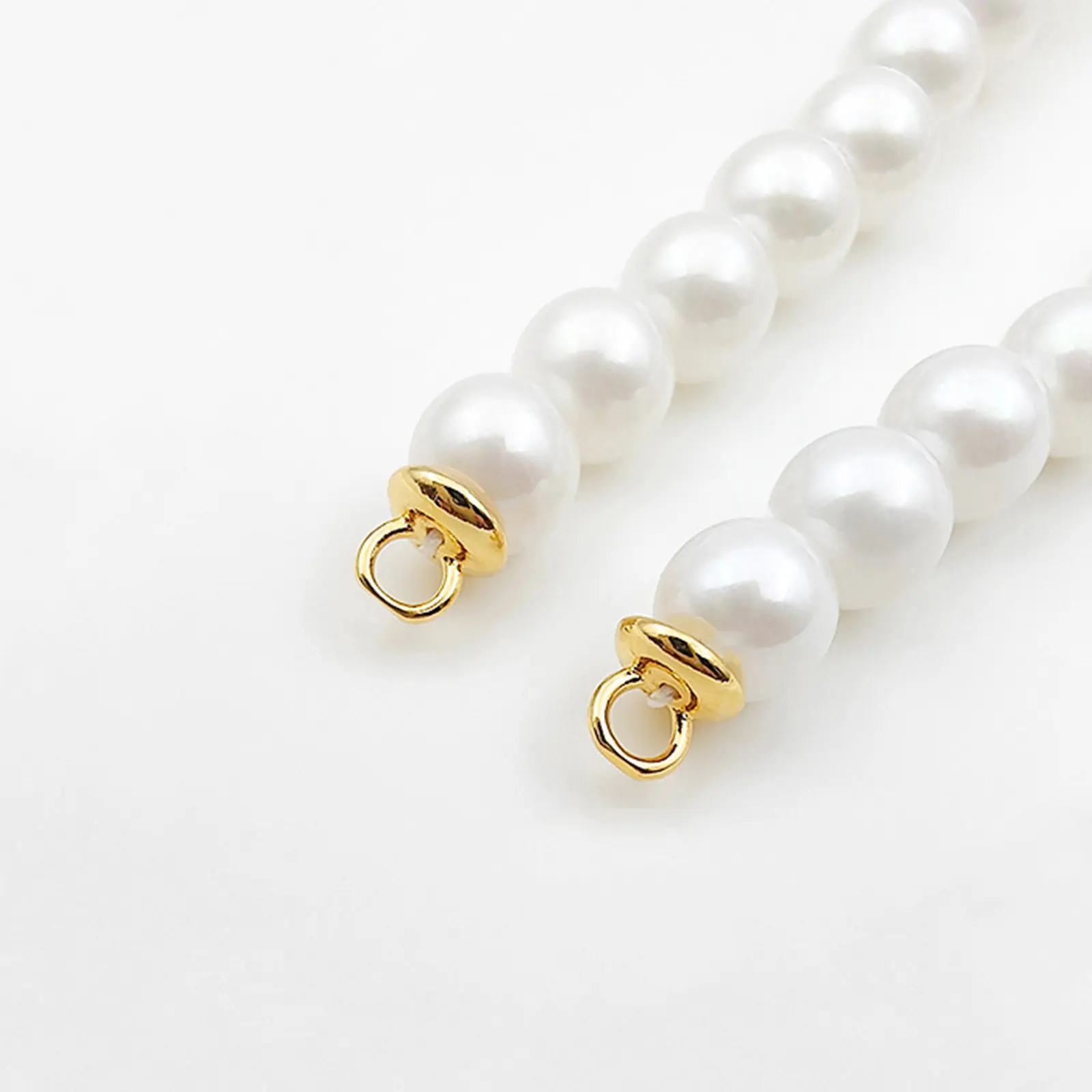 4.5/6MM Brass Beads Caps Tips Double Hole Pearl Bracelet Ends Connector With Loop Jewelry End Caps Jewelry 
Making Accessories