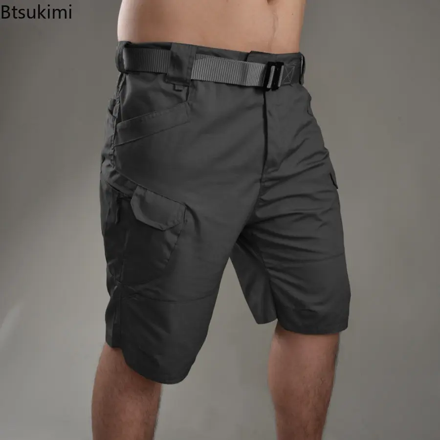 Men's Classic Tactical Shorts Upgraded Outdoor Hunting Training Cargo Pants Waterproof Wear Resistant Multi-pocket Camo Shorts