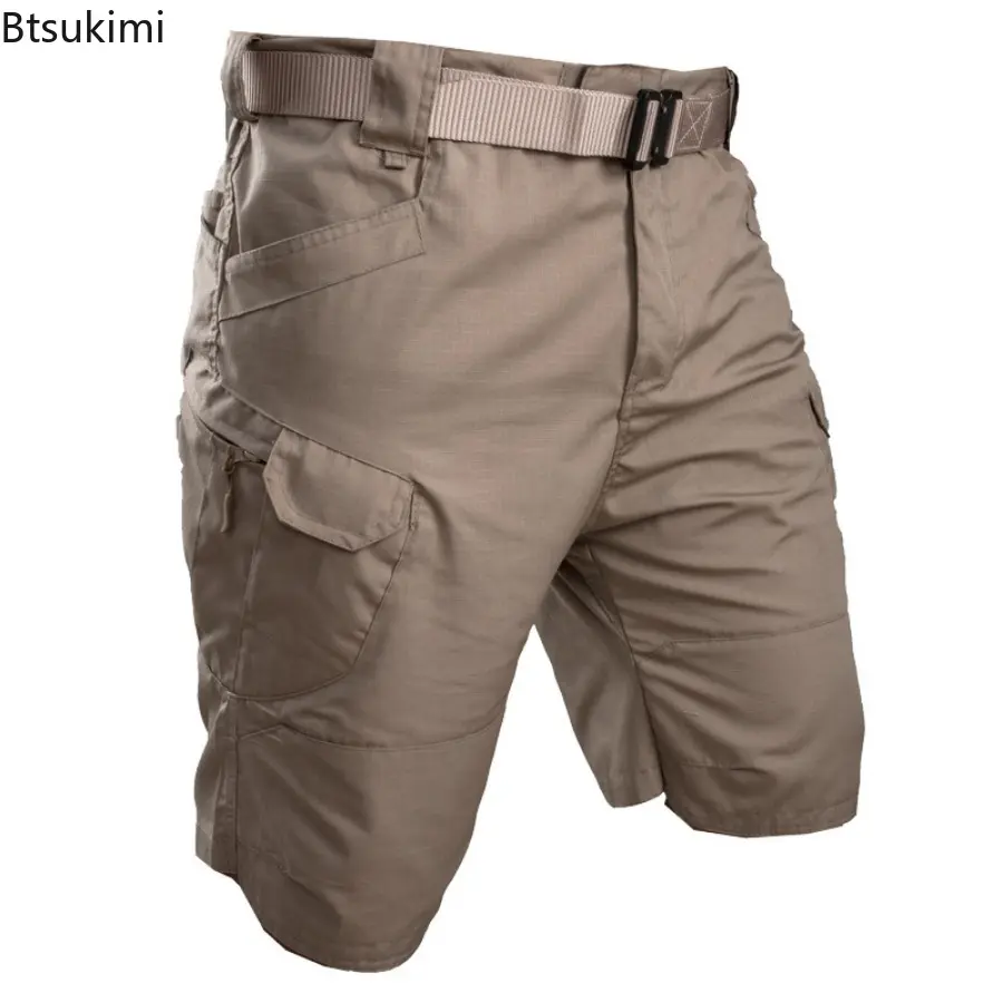 Men's Classic Tactical Shorts Upgraded Outdoor Hunting Training Cargo Pants Waterproof Wear Resistant Multi-pocket Camo Shorts