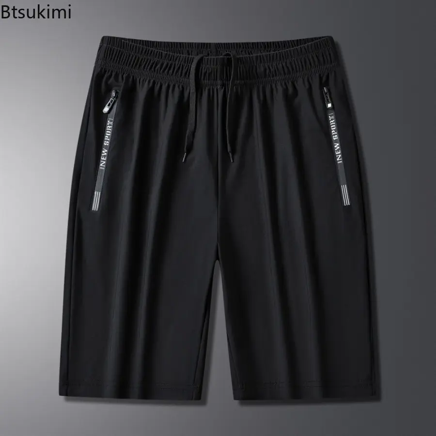 Ice Silk Pants Men's Summer New Style Sports Quick-drying Thin Casual Pant Stretch Straight Large Size Air-conditioning Trousers