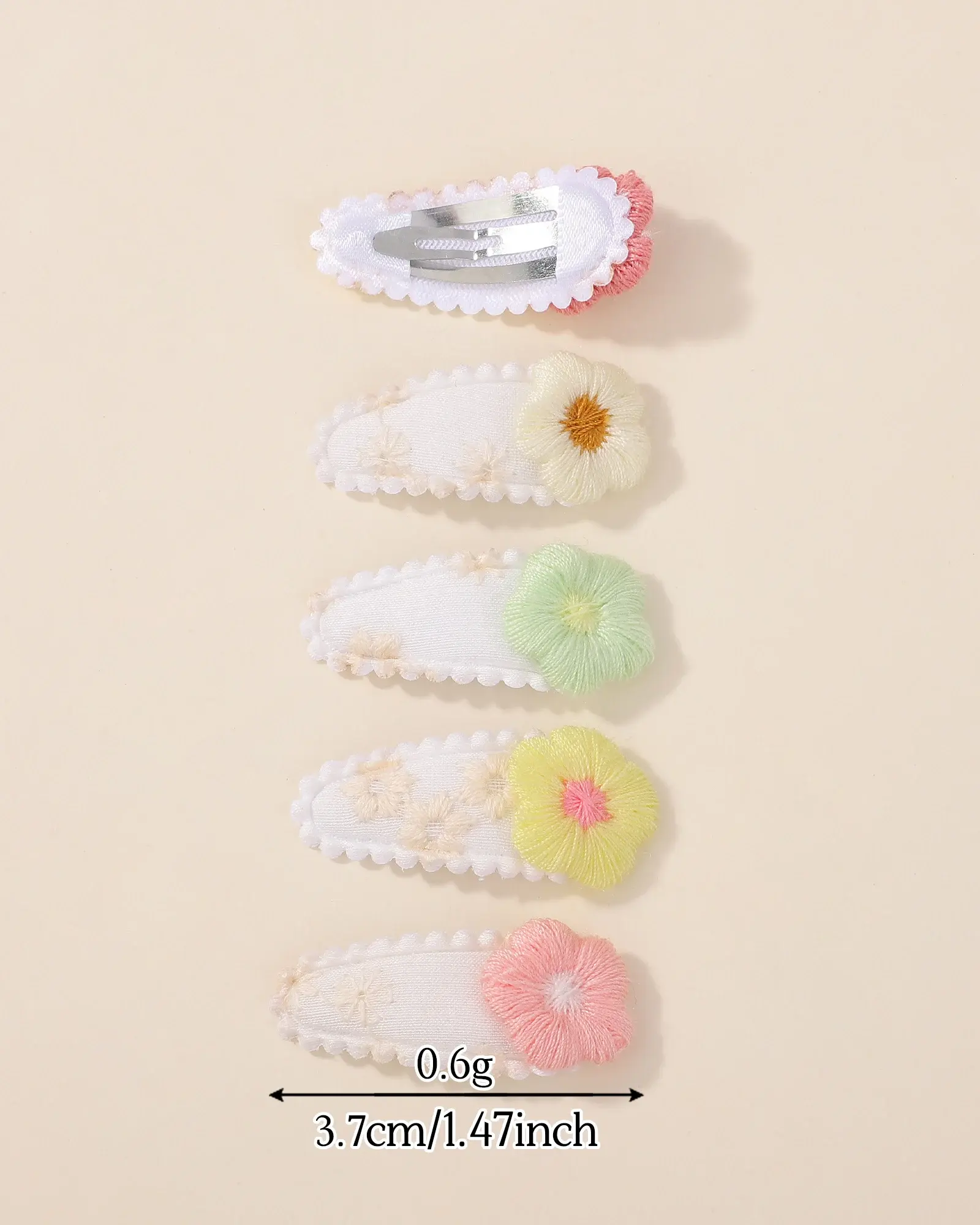 RAINBOW BOWS 10Pcs Cute Hair Clip Mini Flower Hairpins for Toddler Children Girl Lovely BB Clips Headwear Accessories Gifts