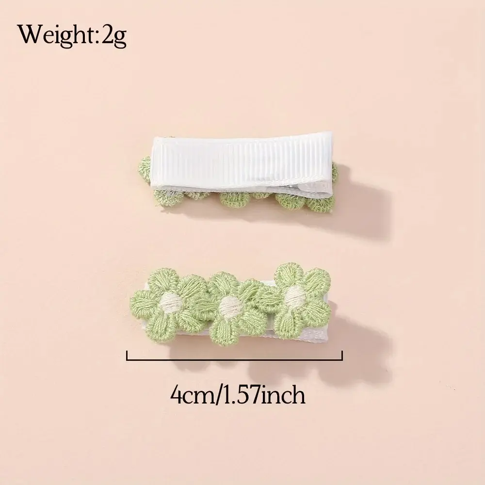 RAINBOW BOWS 10Pcs Cute Mini Flower Hair Clip Hairpins for Toddler Children Girl Lovely Clips Barrettes Headwear Accessories