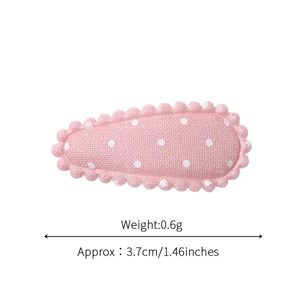 10/20Pcs Mini Print Cotton Alloy Hair Clips Hairpin for Kids Fabric Plaid BB Hairgripes Sweet Headwear Girls Hair Accessories