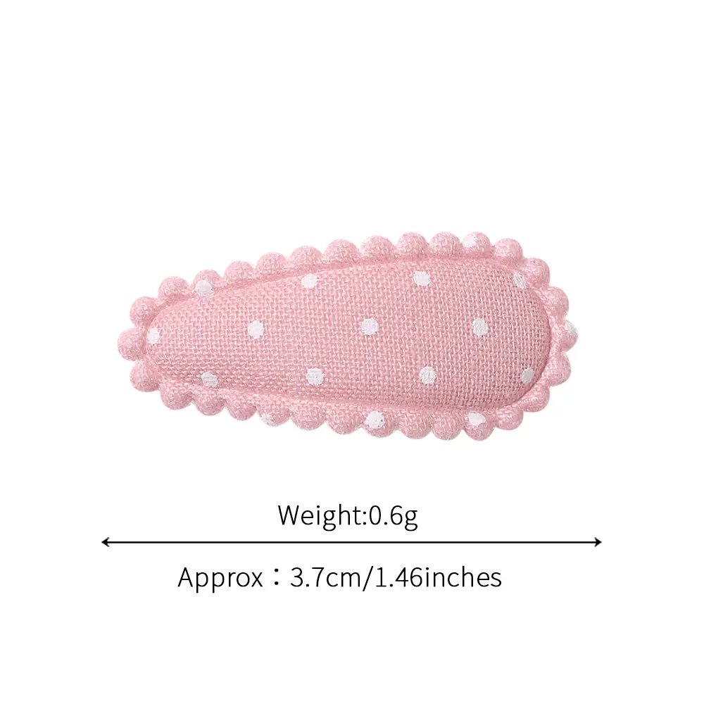 RAINBOW BOWS Wholesale Mini Cloth Water Drop BB Hair Clips for Children Hair Accessories Hairgripes 1.4inch Printe Diy Barrette