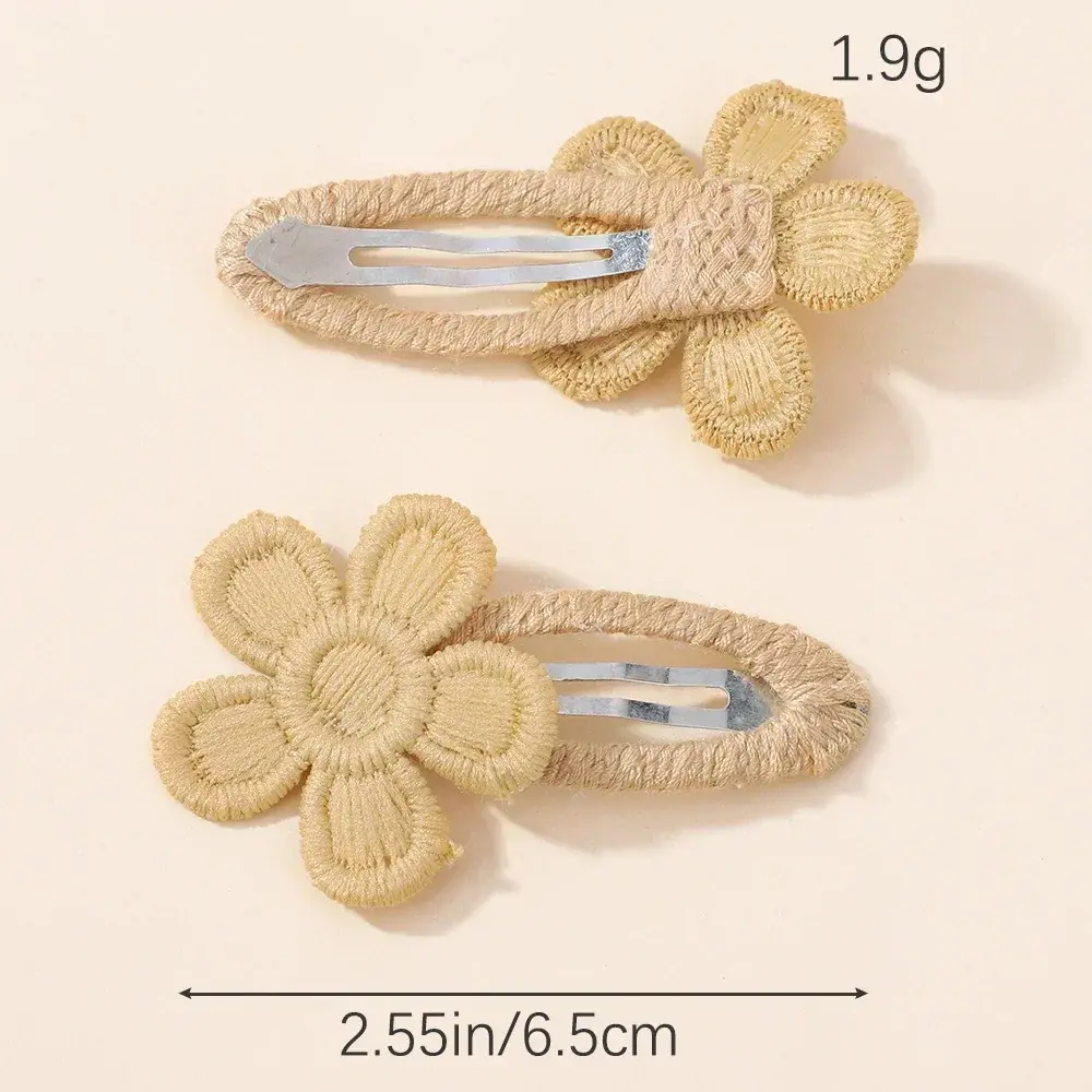 RAINBOW BOWS Ins Style Daisy Flower Hair Clip Set for Baby Girls Lovely Hair Bang Clips Hairgripes Barrette Kid Hair Accessories