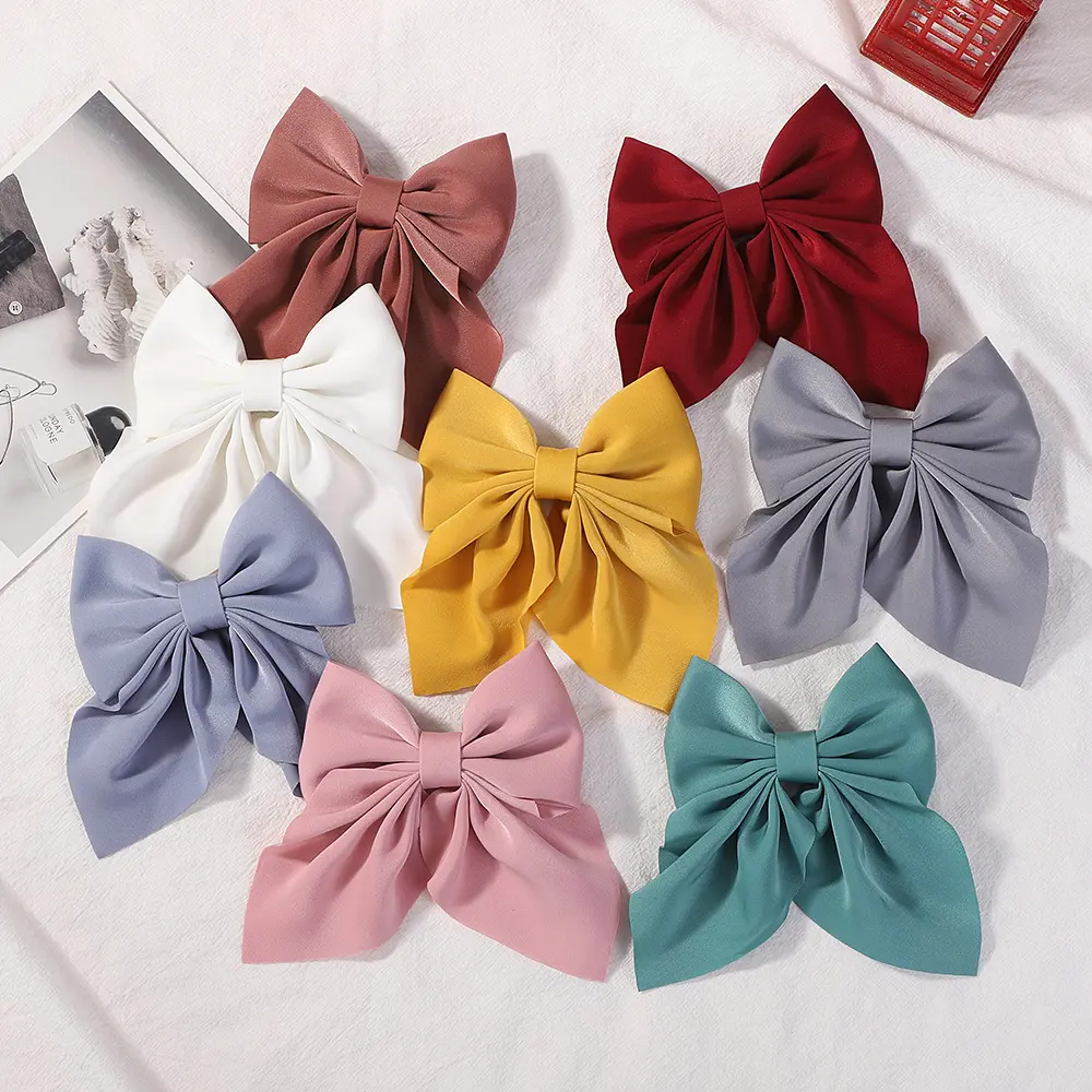 RAINBOW BOWS 2PCS/Lot Grosgrain Ribbon Hair Bows Boutique Hair Clip for Girls Hairgrips New Headwear Kids Hair Accessories Gift