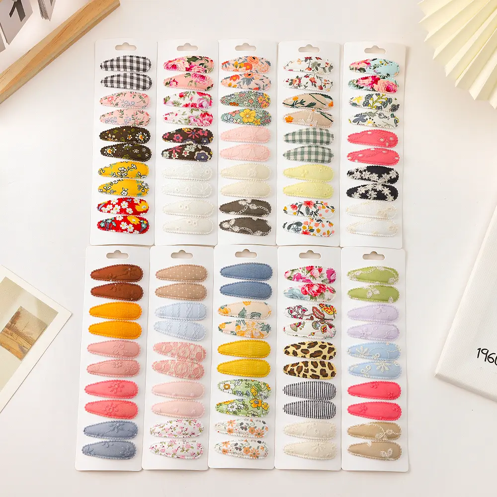 20Pcs Cartoon Kids Colorful Hair Clips Star BB Hair Bangs Hairpin for Girls Candy Love Duckbill Clip Cute Hair Accessories