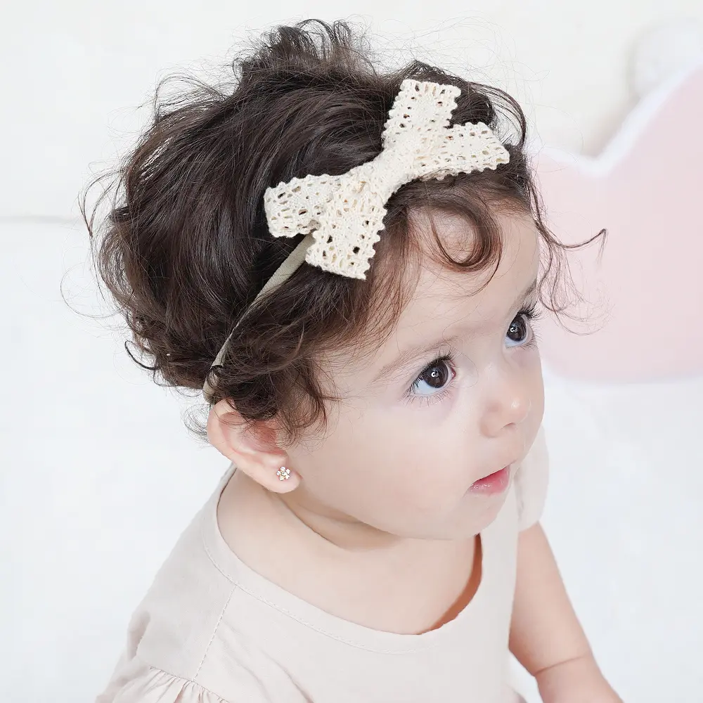 4Pcs/set Baby Headband Lace Toddler Infant Kids Hair Accessories Girl Newborn Bow Leopard Print Headwear Headwrap Gift