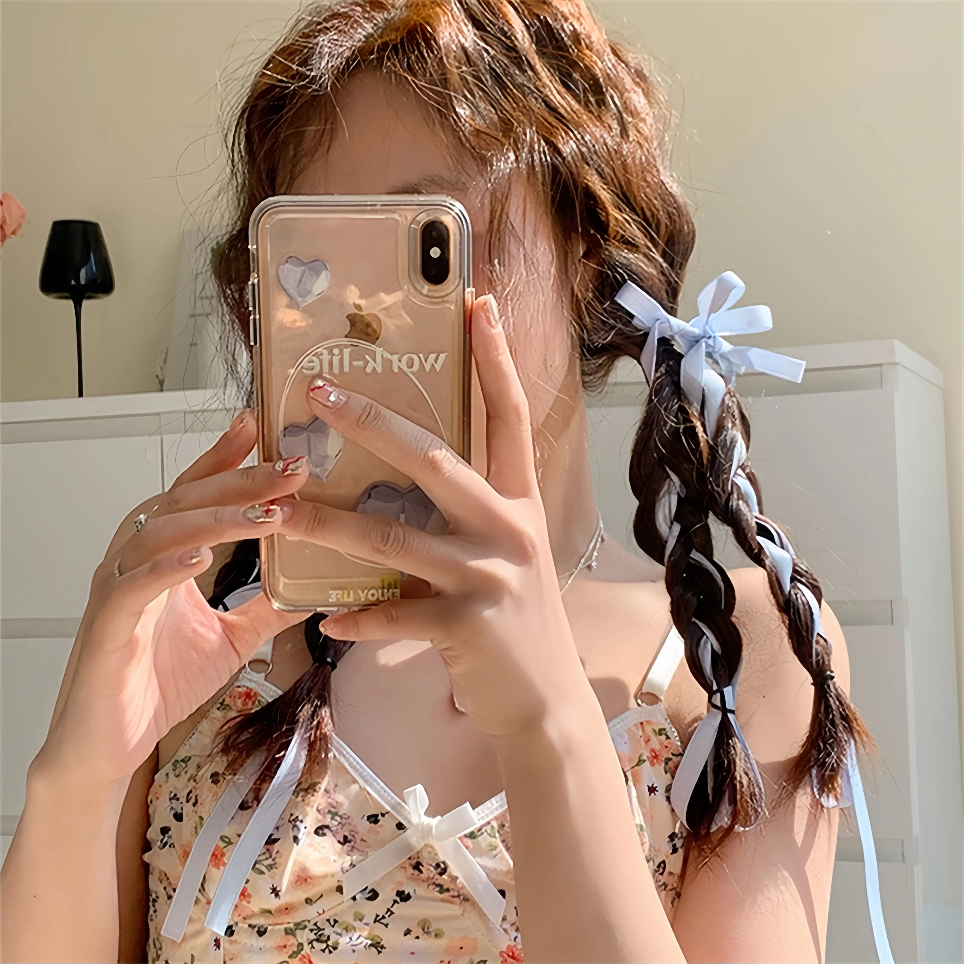 2 Pcs Fabric Hair Bow Hairpin for Women Girls Ribbon Hair Clips Headwear Black White Bow Top Clip Female Hair Accessories