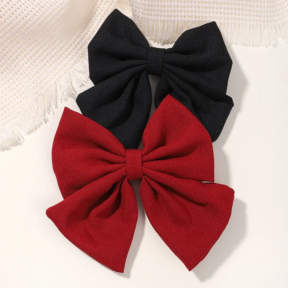 1PC 4.5Inch Lovely Hair Bows Hair Clips for Baby Girls Grosgrain Ribbon Delicate Hairgrips Headwear Kids Hair Accessories