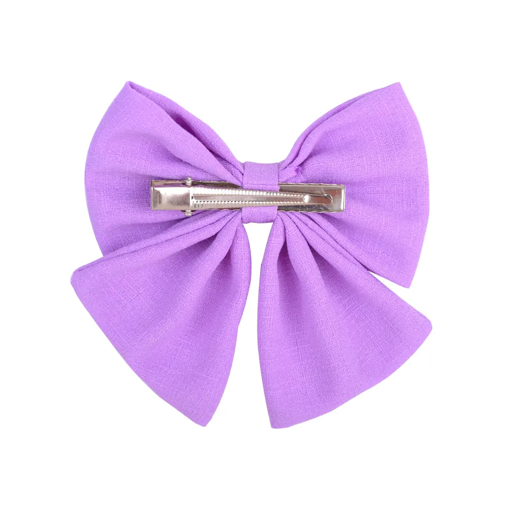 1PC 4.5Inch Lovely Hair Bows Hair Clips for Baby Girls Grosgrain Ribbon Delicate Hairgrips Headwear Kids Hair Accessories