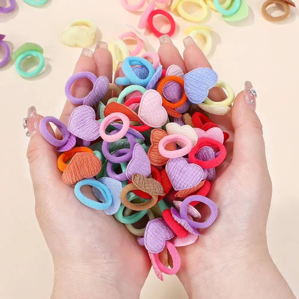 20pcs/lot Kids Elastic Hair Bands Girls Rubber Band For Children Sweets Scrunchie Hair Ties Cute Baby Hair Accessories