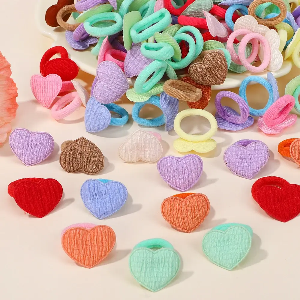 20pcs/lot Kids Elastic Hair Bands Girls Rubber Band For Children Sweets Scrunchie Hair Ties Cute Baby Hair Accessories