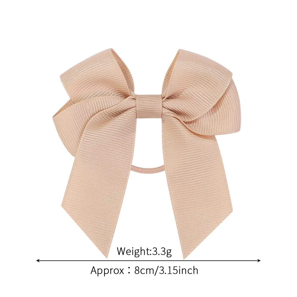 2pcs Girls Pretty Cheer Up Hair Band Lovely Ribbon Bowknot Double Ponytail Support Hair Accessories for Kids Boutique Headwear