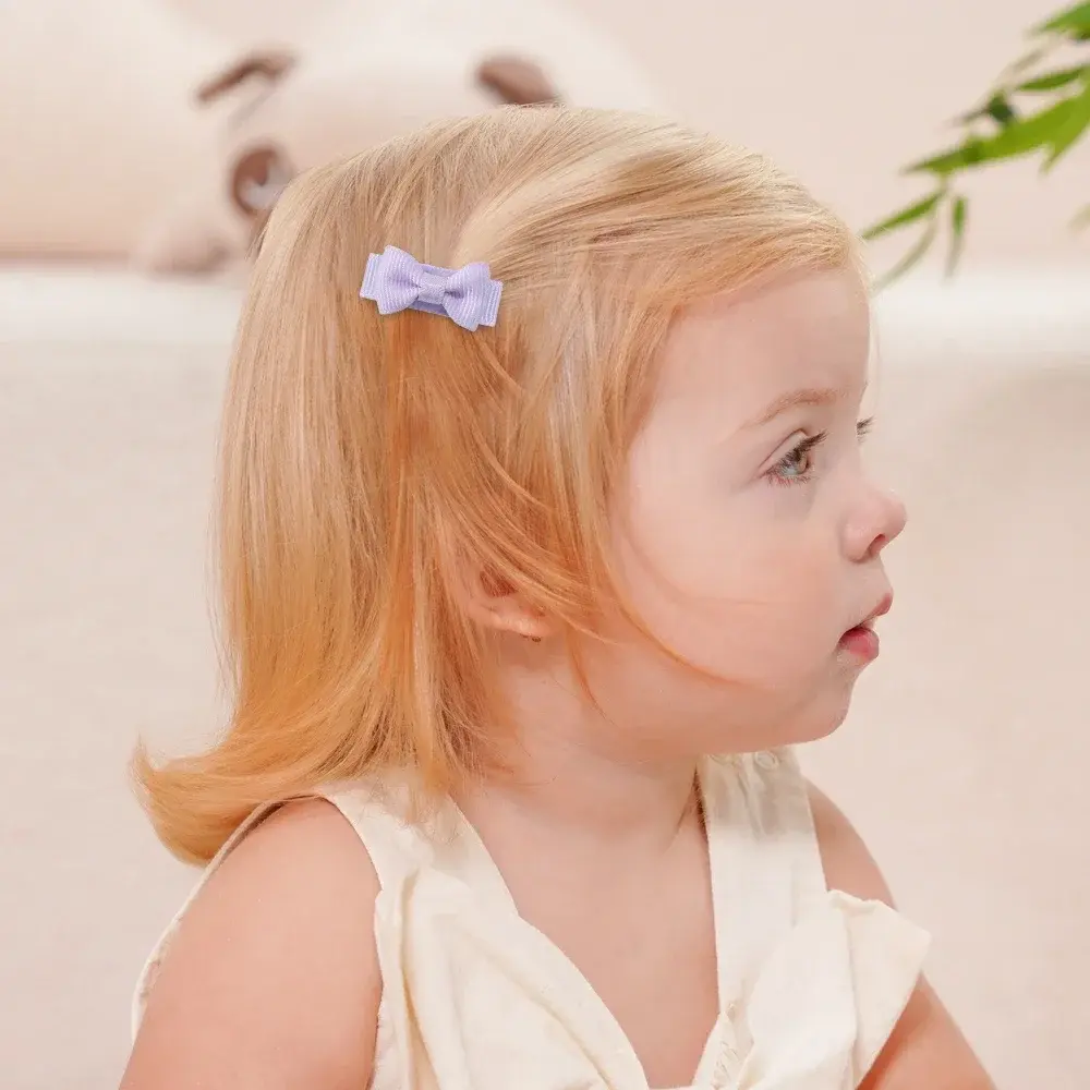 1600 Pcs Mini Ribbon Hair Bows Clips Sweet Girl Bowknot with Clips Random Color BB Clip Headwear Kids Hair Accessories Wholesale