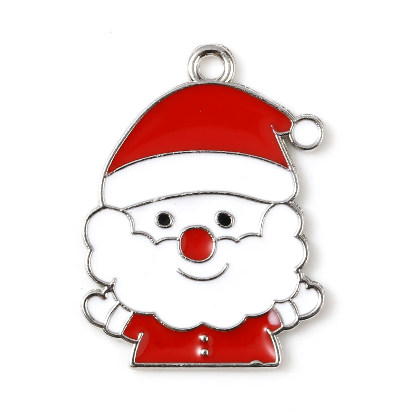 10PCs Happy Christmas Series Charms Pendant  Cute Gloves Santa Claus Enamel Pendant For DIY Necklace Earrings Jewelry Making