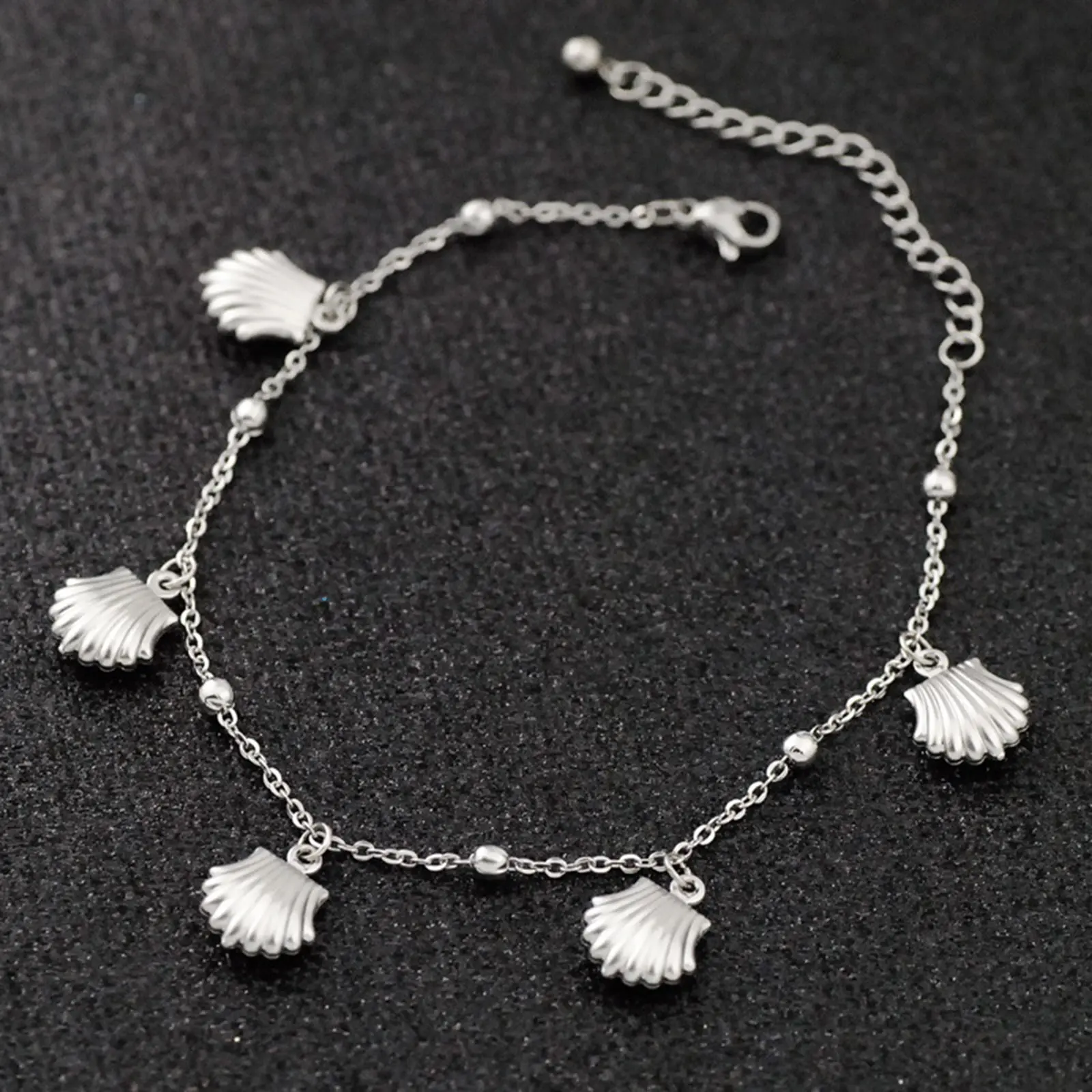 1PC Stainless Steel Shell Star Dolphin Anklet Silver Color Ocean Pendant Chain Anklet Women Summer Beach Barefoot Sandal Jewelry