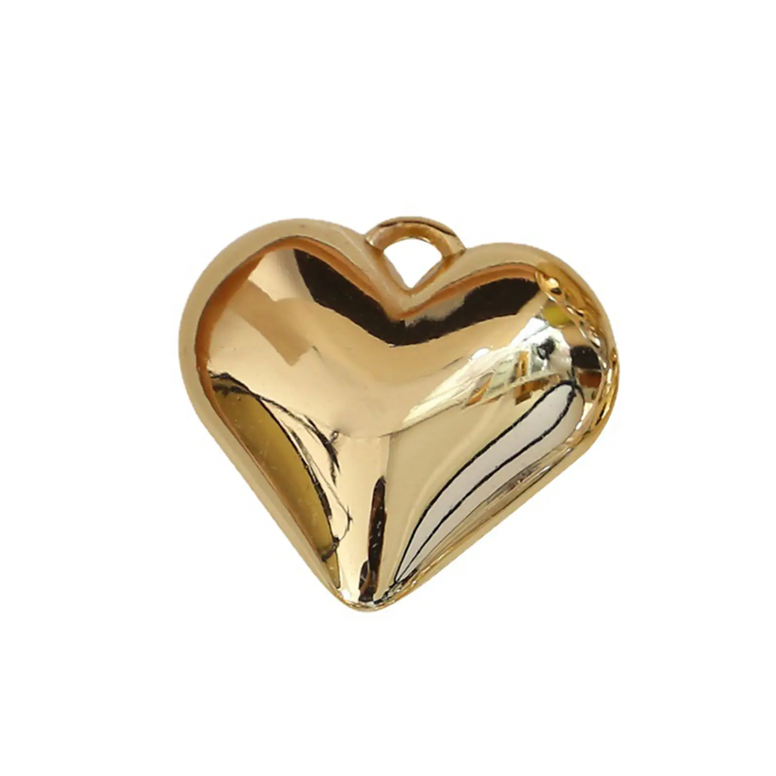 3D Heart Ball Charms Three-Dimensional Glossy  Pendants For Jewelry Making Diy Necklace Bracelet Findings, 5PCs