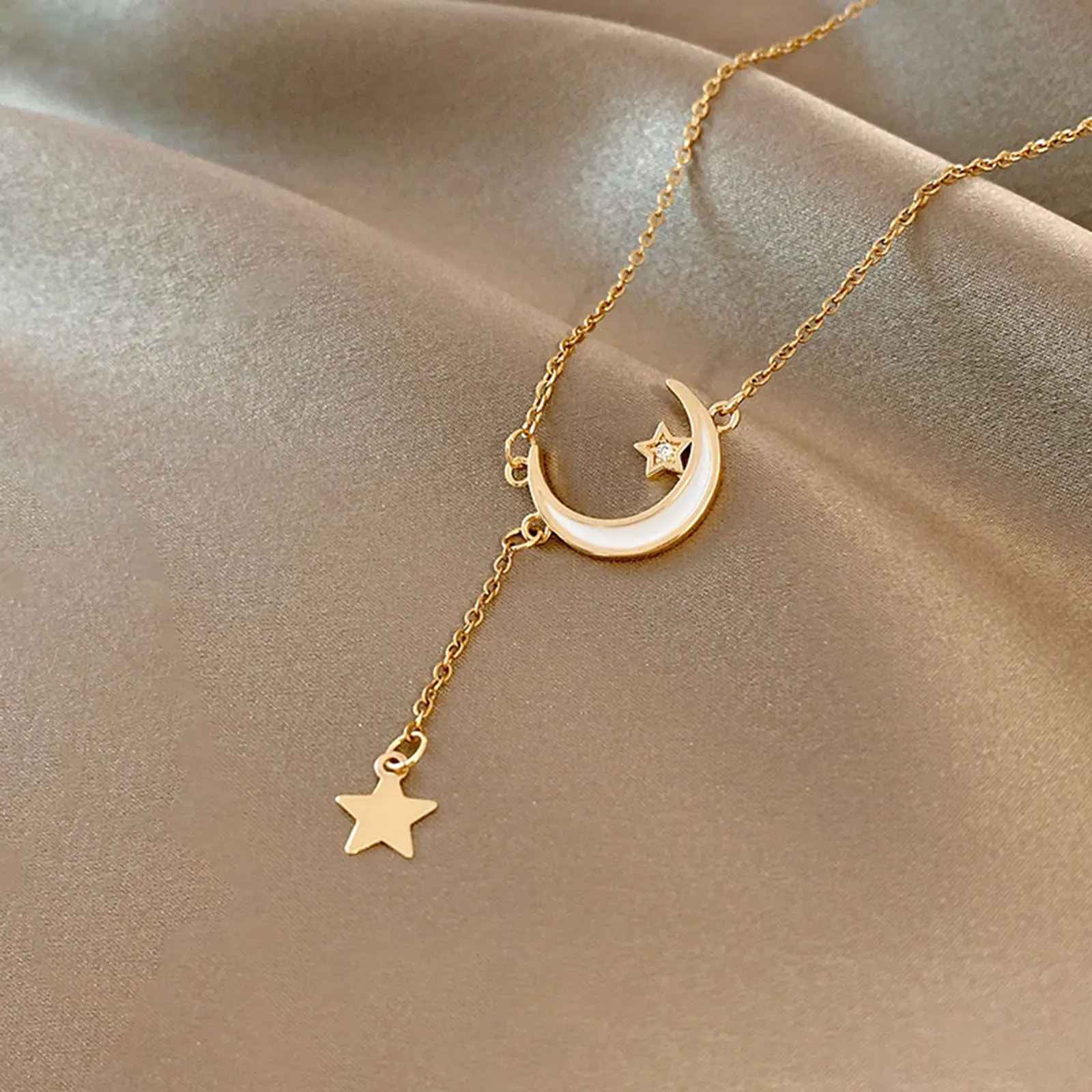 Ins Style Classic Gold Color Stainless Steel Necklace For Women Jewelry Limited Pearl Beads Heart Pendant Necklace Summer Gift