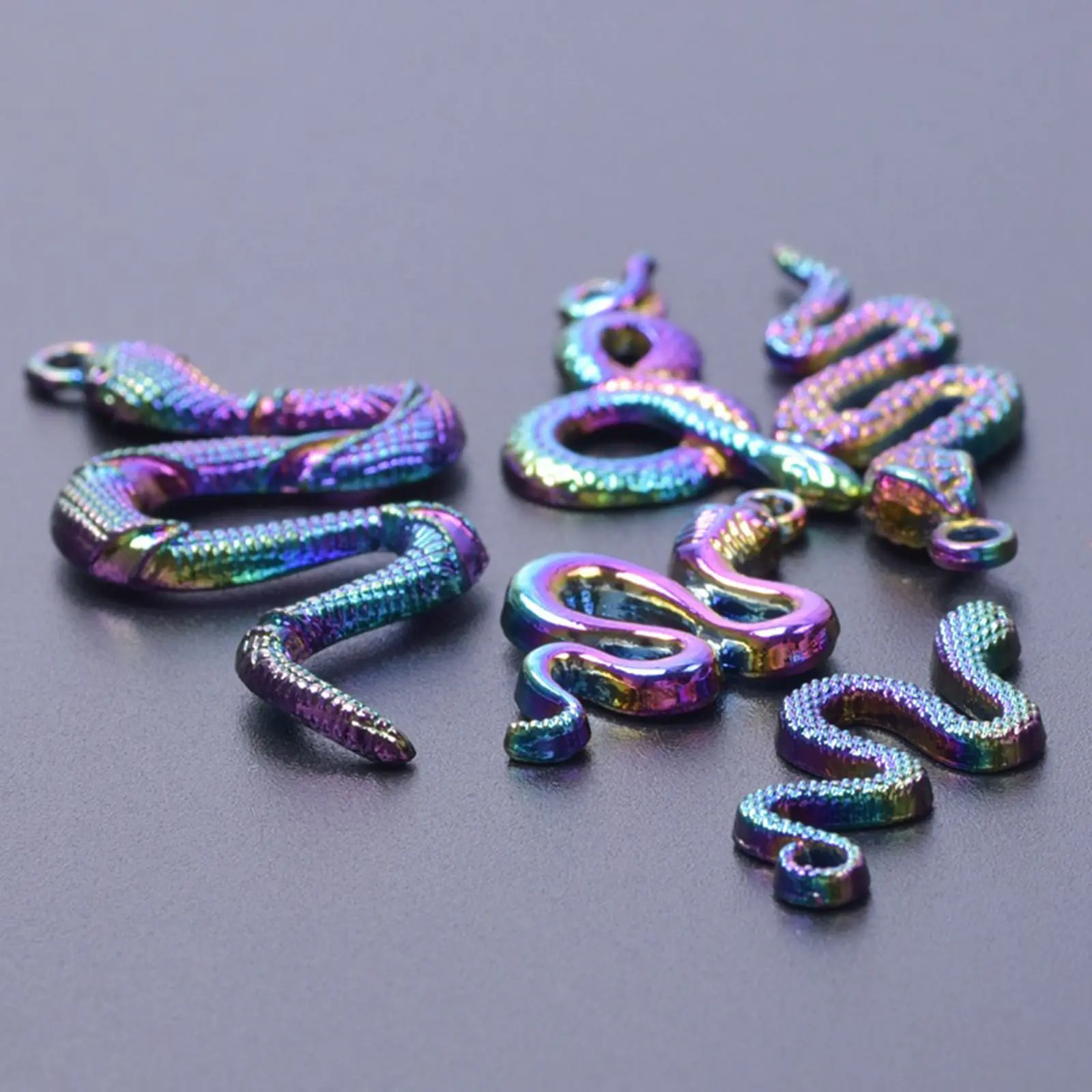 1 Set ( 5 PCs/Set) Insect Charms AB Color Snake Animal Chrams Pendants for DIY Making Necklace Bracelet Charms Fingdings