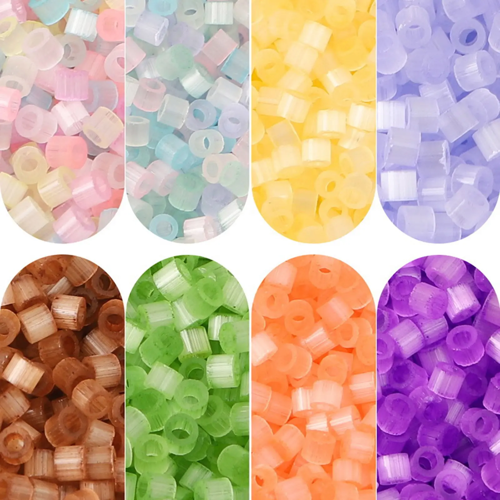 Hot Sell 10Grams Colorful Glass Seed Beads Cylinder Cat's Eye Imitation Loose Spacer Bead DIY Jewelry Making About 2.5mm Dia.