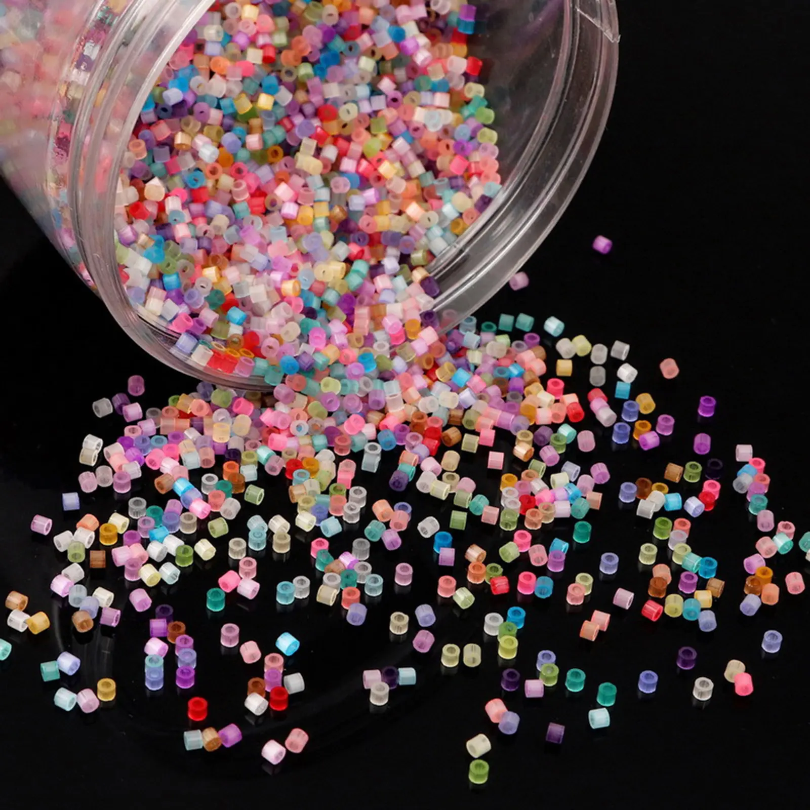 Hot Sell 10Grams Colorful Glass Seed Beads Cylinder Cat's Eye Imitation Loose Spacer Bead DIY Jewelry Making About 2.5mm Dia.