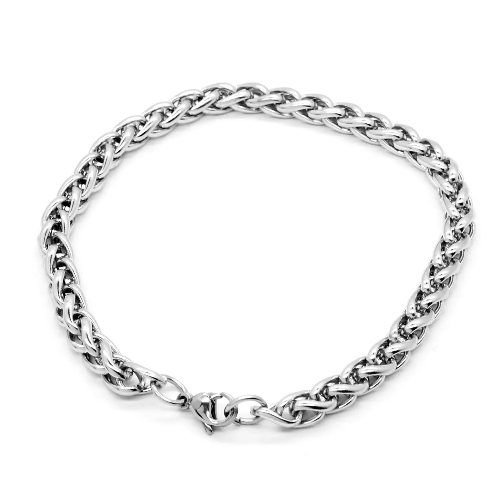 1 Piece 19-25cm Classic Curb Cuban Bracelet For Men Jewelry Stainless Steel Dragon Link Chain Bracelets Hand Jewelry Anklet Gift