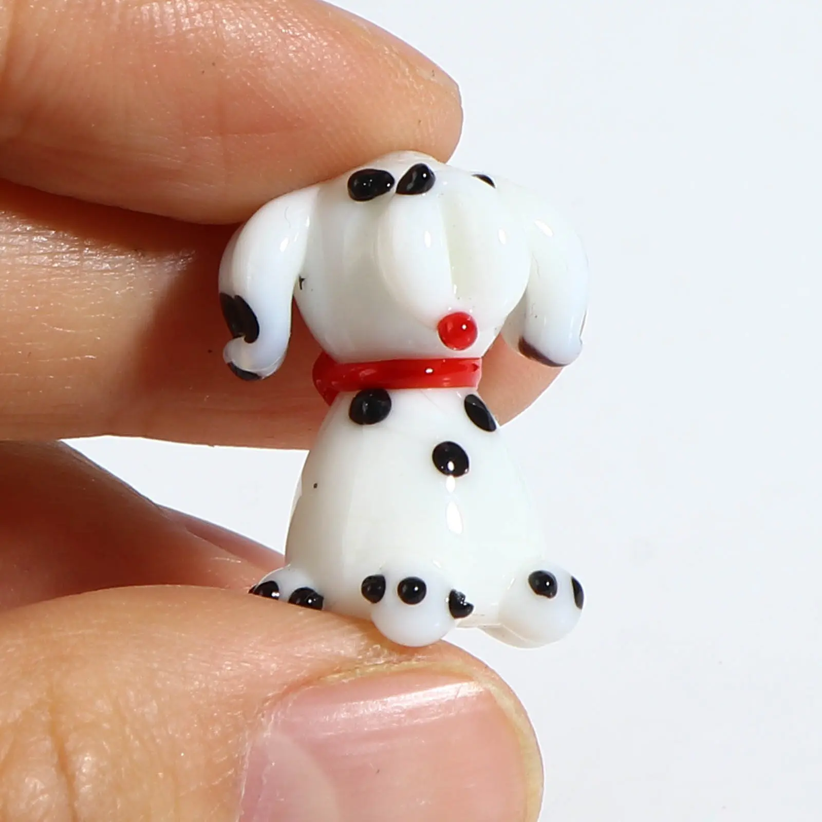1 Piece Creative Cartoon Lampwork Glass Beads Animal Dog Cat Tiger  Loose Spacer Beads DIY Making Bracelets Jewelry Gifts