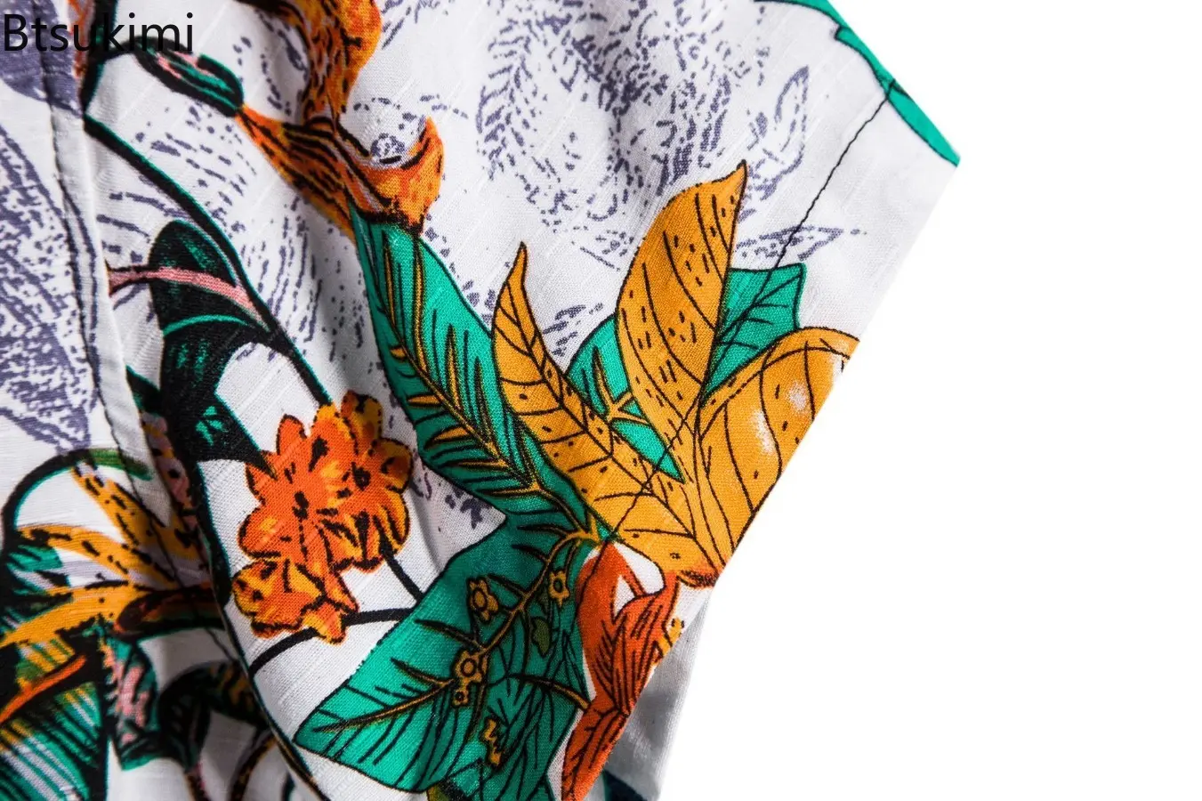 2025 Hawaiian Style Men's Summer Short-sleeved Floral Printed Shirts Fashion Single Breasted Casual Lapel Shirts Male Streetwear