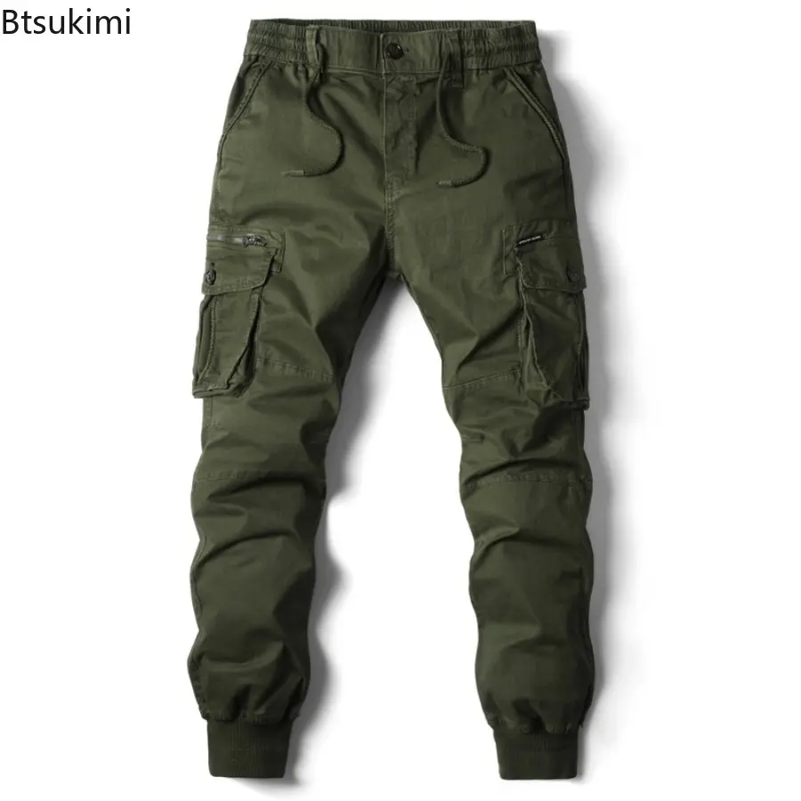 2025 Fashion Men's Tactical Cargo Pants Outdoor Casual Joggers Pants with Multi Pockets Men Hip Hop Cotton Trousers Streetwear