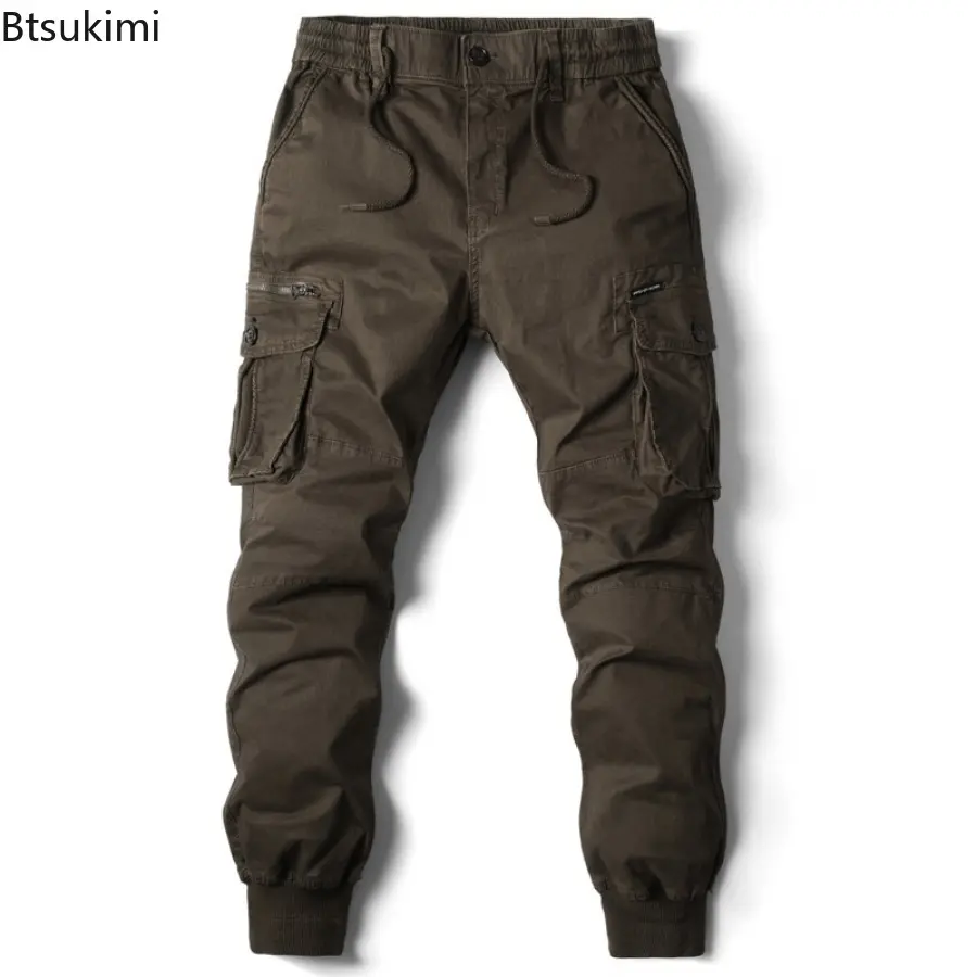2025 Fashion Men's Tactical Cargo Pants Outdoor Casual Joggers Pants with Multi Pockets Men Hip Hop Cotton Trousers Streetwear