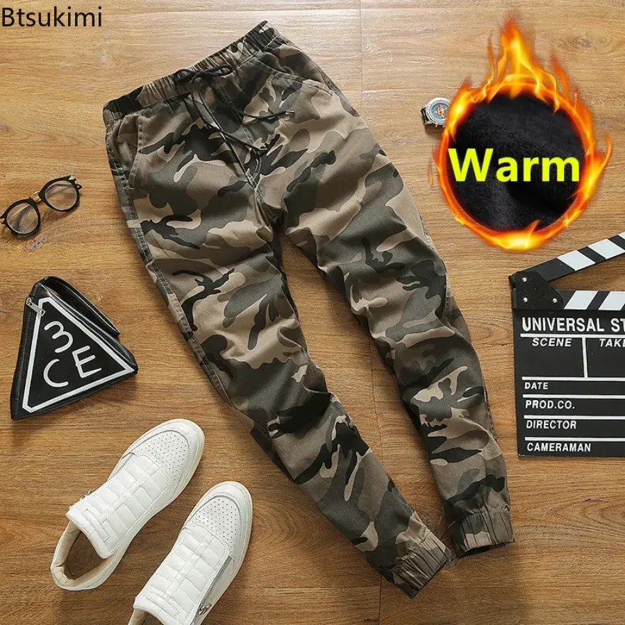 2025 Men's Clothing Spring New Camouflage Cargo Pants Korean Loose Hip Hop Pencil Pants Fashion Casual Cotton Couple Joggers 5XL