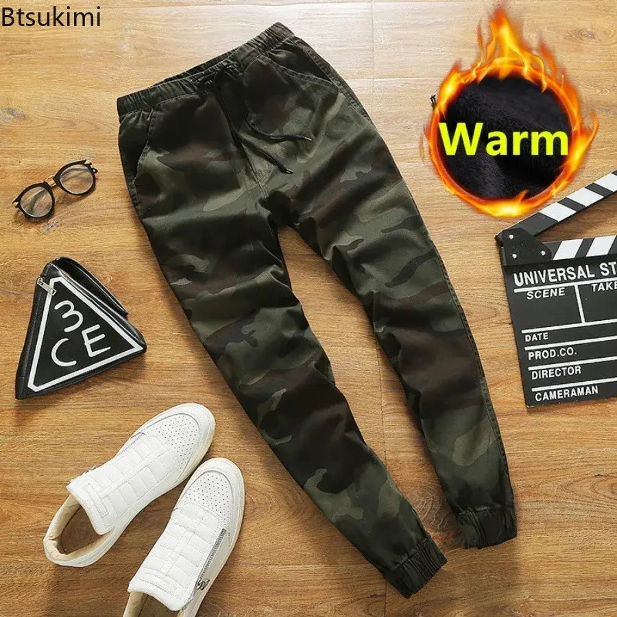 2025 Men's Clothing Spring New Camouflage Cargo Pants Korean Loose Hip Hop Pencil Pants Fashion Casual Cotton Couple Joggers 5XL