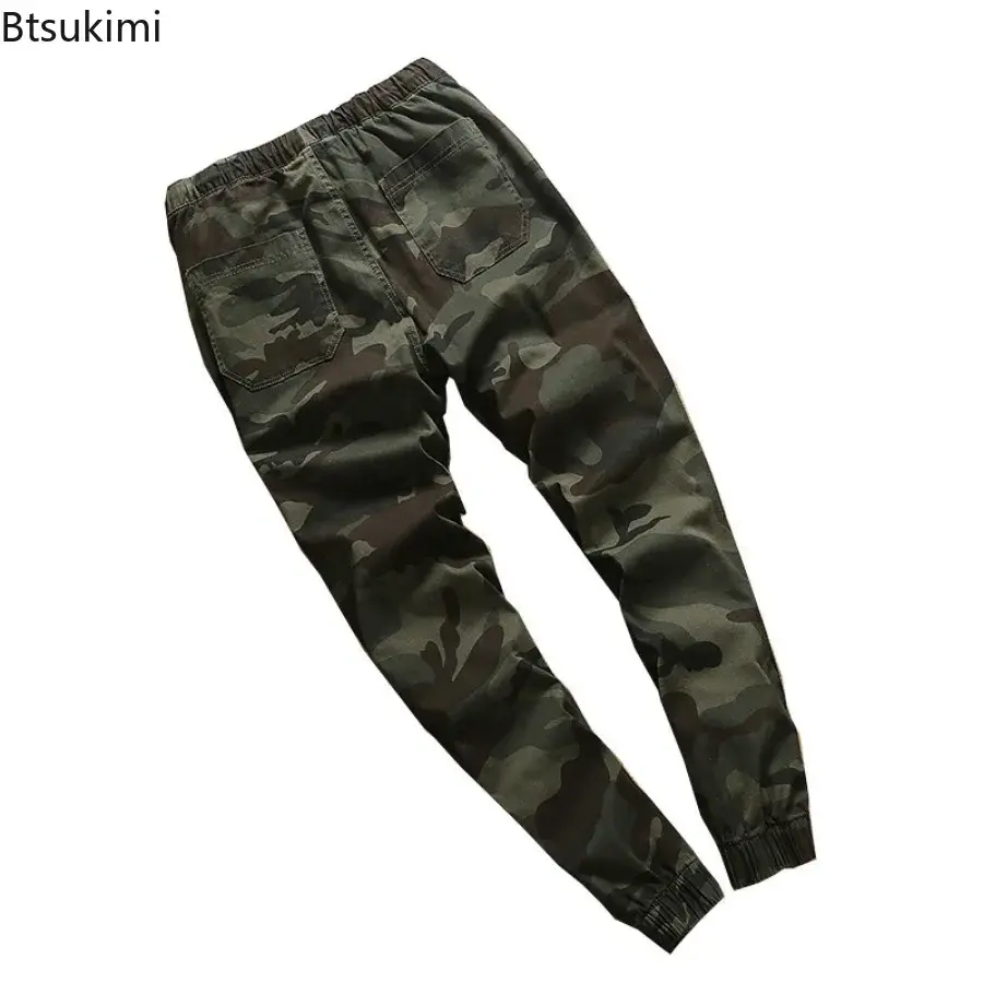 2025 Men's Clothing Spring New Camouflage Cargo Pants Korean Loose Hip Hop Pencil Pants Fashion Casual Cotton Couple Joggers 5XL