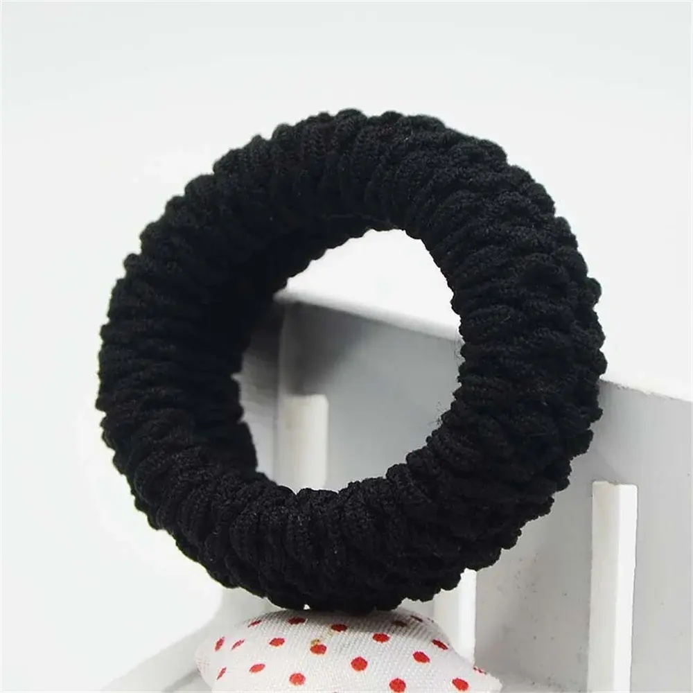 5pcs/Set Multicolor Seamless Scrunchies Women Girls Thick Hair Rope High Elastic Durable Rubber Band For Buns Ponytail Holder