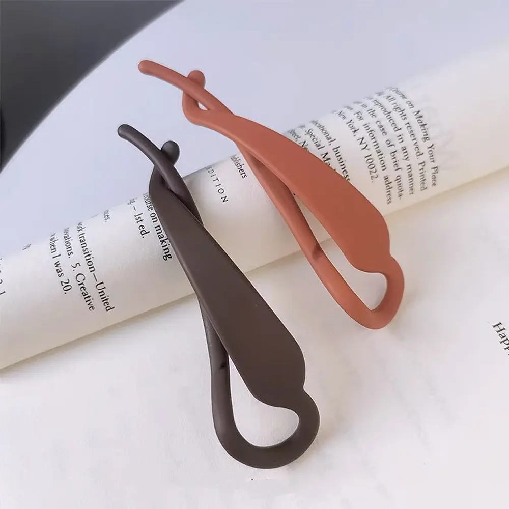 Solid Color Banana Hair Clip No Slip Simple Matte Ponytail Holder Twist Jaw Clips For Women Girls Thick Hair French Barrettes