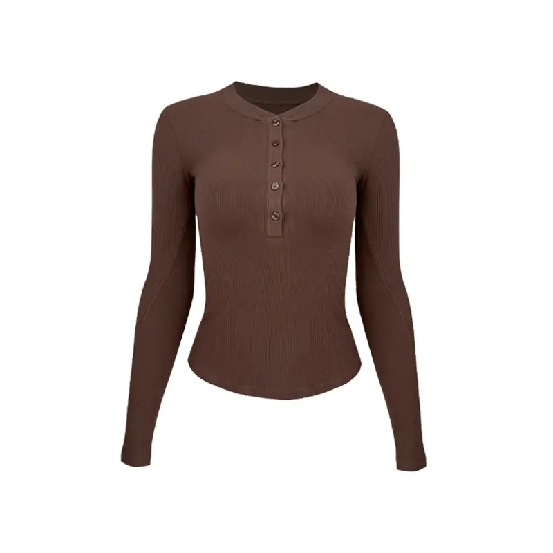 Henry Shirt Modal Tight Sports Long-sleeved Women's Slim Yoga Suit Running Fitness Base Top Shirts Running Outwear Clothing