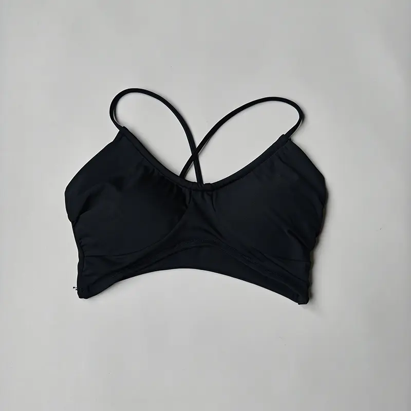 Gym Seamless Hot Girl Printed Yoga Underwear Women's Sports Bra One-piece Beauty Back Training Fitness Wear Halter Neck Vest