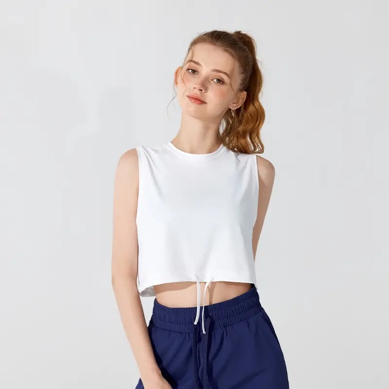 Summer Breathable Loose Vest Sleeveless Blouse Breathable Quick-drying Sports Tops Fitness Yoga Sports Short-sleeved T-shirt